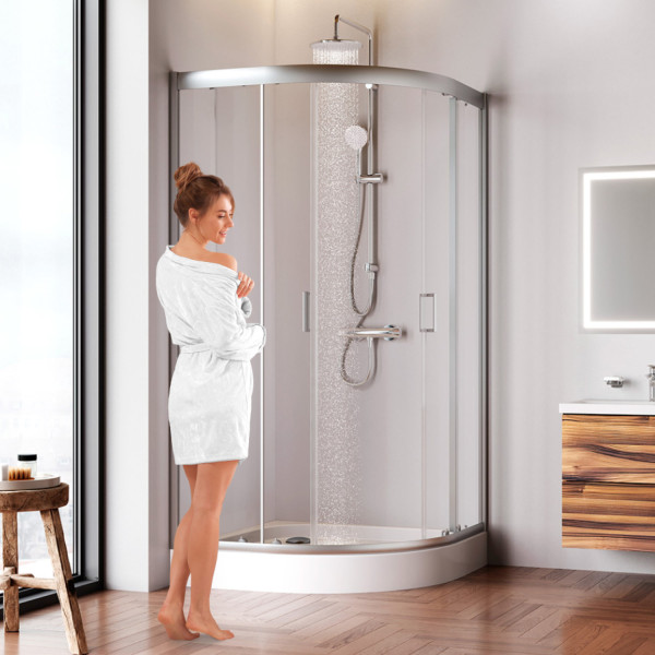 Душевой уголок 100х100 см, без поддона. Фото 2