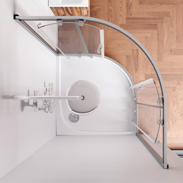 Душевой уголок 100х100 см, без поддона. Фото 3