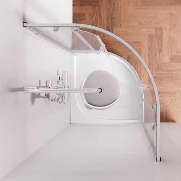 Душевой уголок 80х80 см, без поддона. Фото 3