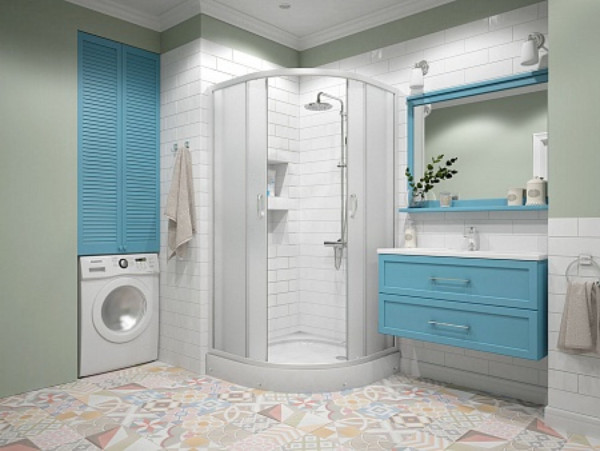 Душевой уголок Erlit ER0509-C3 (900*900*1950). Фото 1