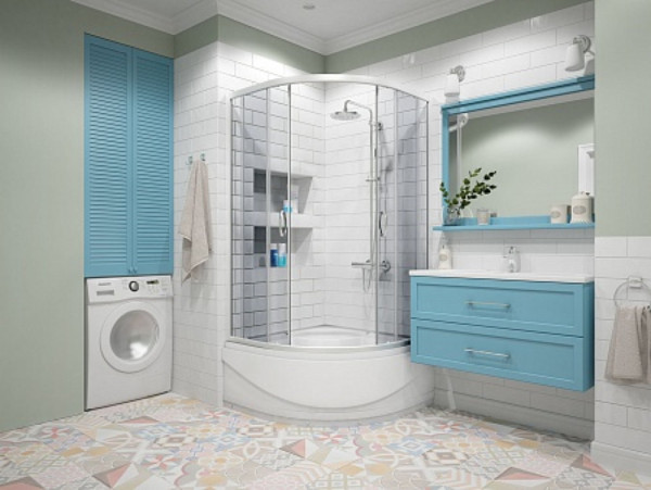 Душевой уголок Erlit ER0509T-C4 (900*900*1950). Фото 1