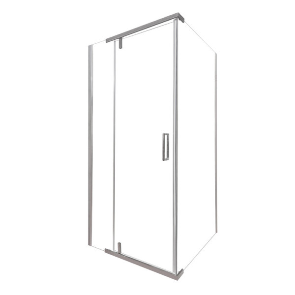 Душевой уголок OLIVE S VIAR квадратный 100х100х195, хром. Фото 1