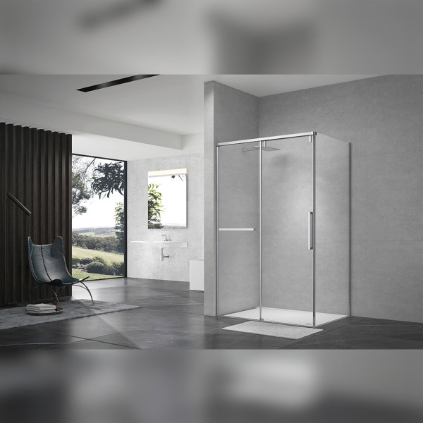 Душевой уголок Terminus Альба прямоугольная 90х120х220, хром. Фото 1