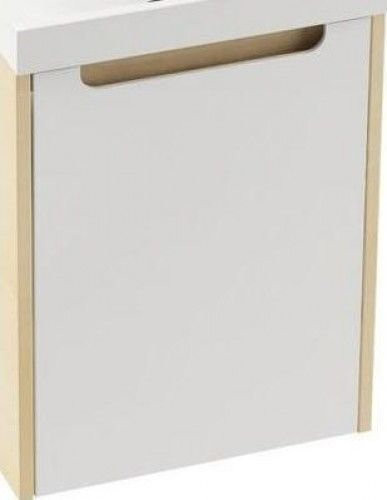 Дверь для тумбы под умывальник SD 400 L CLASSIC белая (СНЯТА С ПРОИЗВОДСТВА). Фото 1