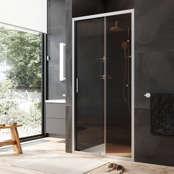 Дверь душевая в нишу 100x195 см, раздвижная. Фото 1