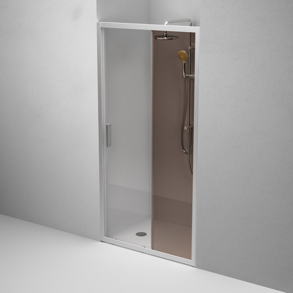 Дверь душевая в нишу 100x195 см, раздвижная. Фото 4