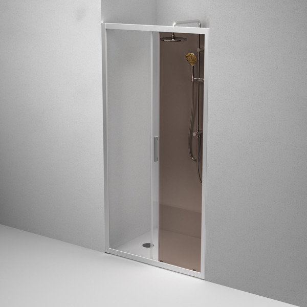 Дверь душевая в нишу 100x195 см, раздвижная. Фото 5