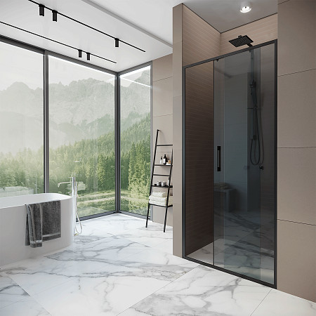 Дверь в нишу Alex Baitler AB64B120 (1400*2000) тонированное, двери раздвижные. Фото 2