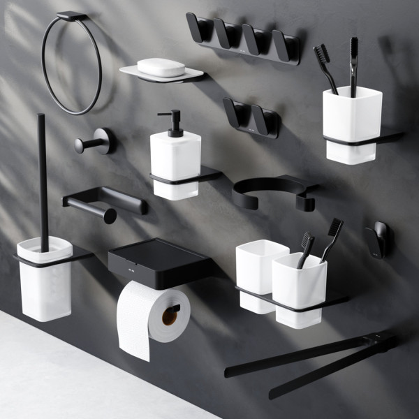 Двойной стеклянный стакан с настенным держателем. Фото 2