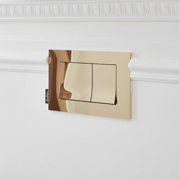 E20858-BGG Панель смыва геометр дизайн, золото. Фото 3