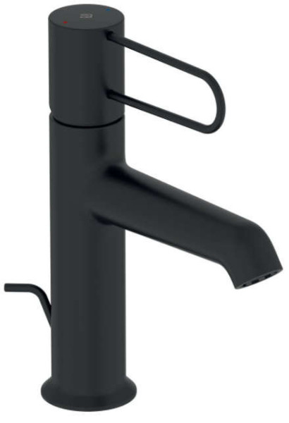E21028-BL-BL ODEON RIVE GAUCHE cмеситель для раковины корпус черный, ручка черная. Фото 1