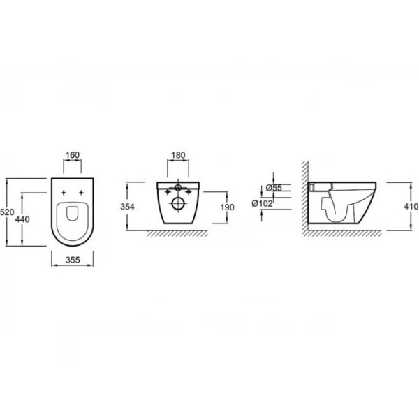 E21751RU-00 Унитаз c инсталляцией Jacob Delafon Rodin+, сиденье тонкое микролифт, клавиша хром (E29025+E4316+EDY102+E23280). Фото 6