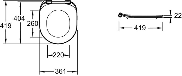 E24048-0 Cléo 1889, Крышка-сиденье, белый, Soft Close (ПРОДАЖА ТОЛЬКО В КОМПЛЕКТЕ С УНИТАЗОМ). Фото 3