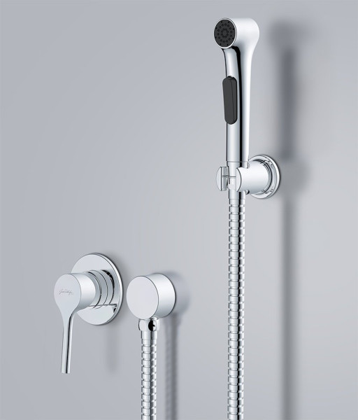 E24610-CP ELATE cмеситель с гигиеническим душем. Фото 1