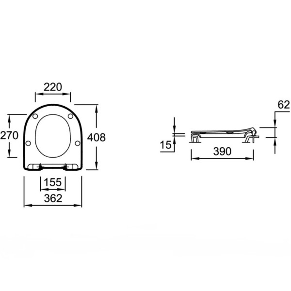 E24891-00 ODEON RG Тонкая крышка-сиденье с механизмом "плавное опускание". Фото 2