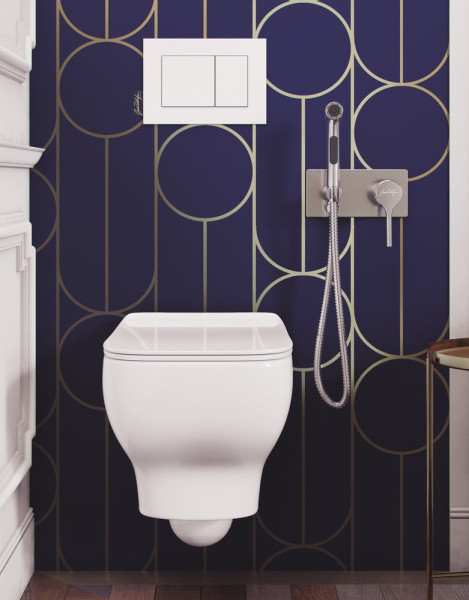 E25838-CP Elate комплект для гигиенического душа встроенный (смеситель + гигиеническая лейка + шланг). Фото 5