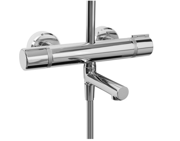 E26237-CP ATOM термостатическая душевая колонна (смеситель для ванны). Фото 2