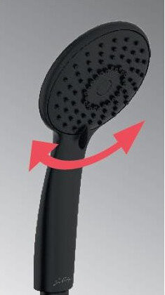 E29848-BL Oscar душевой гарнитур, матовый черный. Фото 2