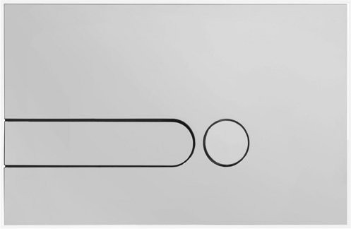 E4326-CP Панель для двойного смыва Хром. Фото 1