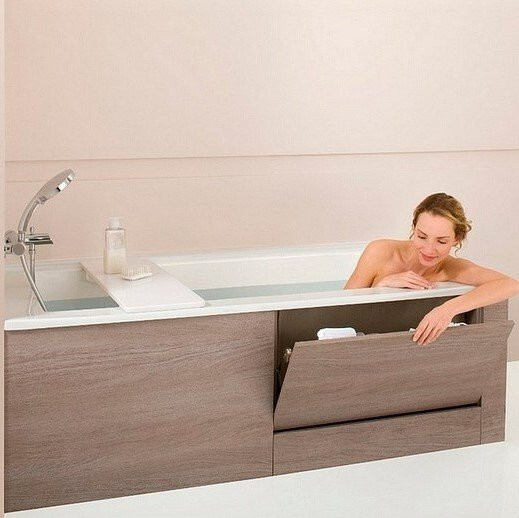 E6139L-00 FORMILIA Встраиваемая акриловая ванна 170 х 80 см. левосторонняя Белый. Фото 3
