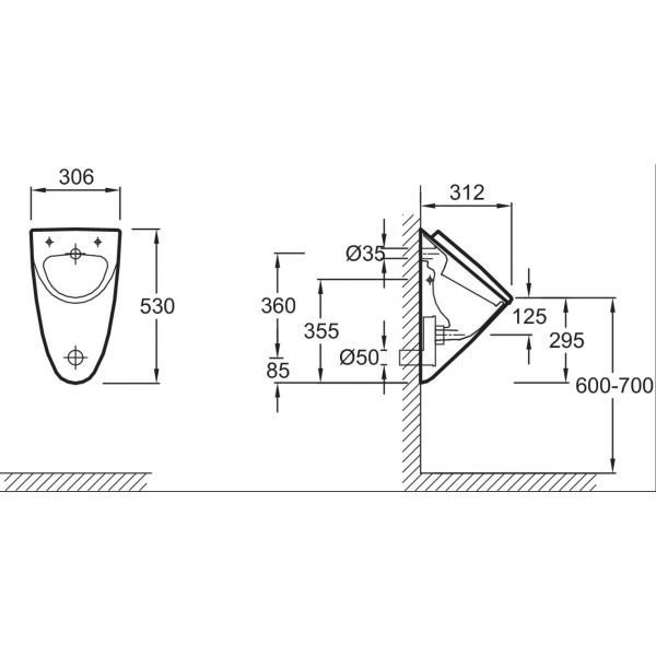 E6807-NF(261.715.00.1) сифон, выход горизонтальный. Фото 2