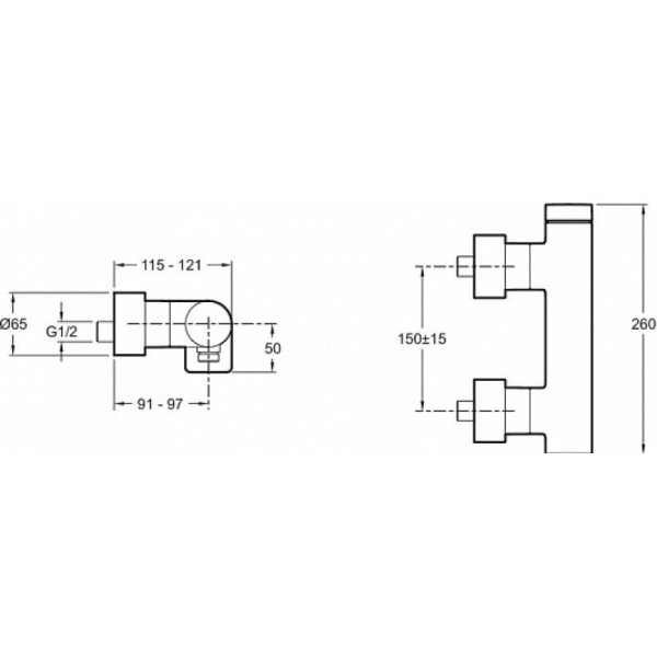 E73091-TT COMPOSED смеситель для душа титан. Фото 2