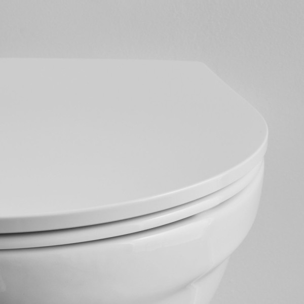 E77168-0 Modern Life крышка -сиденье дюропласт, плавное закрывание, белый. Фото 4