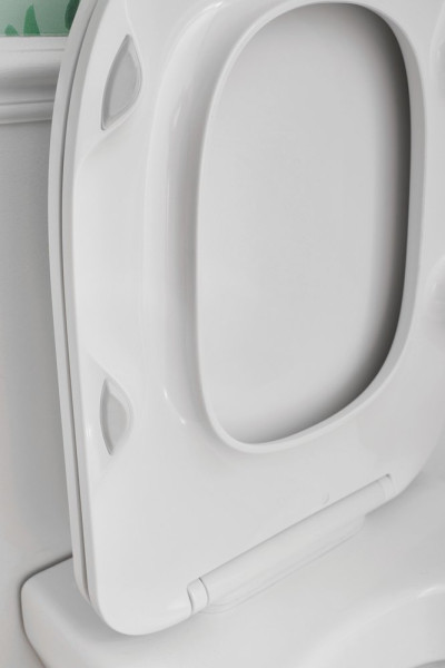 E77168-0 Modern Life крышка -сиденье дюропласт, плавное закрывание, белый. Фото 5