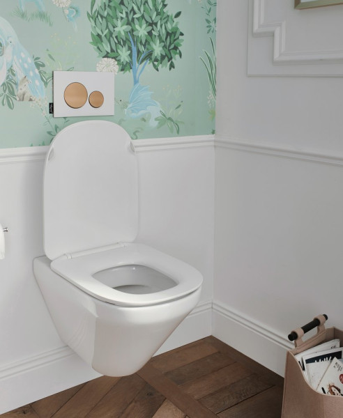 E77168-0 Modern Life крышка -сиденье дюропласт, плавное закрывание, белый. Фото 6