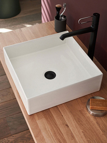 E90011-0 Delta Pure накладная раковина, тонкая керамика, 39*39. Фото 4