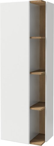 EB1179G-G1C Подвесная колонна 50 см, шарниры слева, (Ш 50 x Г 35 x В 150 cм), 3 полочки из цельного дерева,белый лак. Фото 1