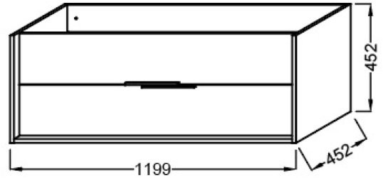 EB1669-J5-J5 VIVIENNE Тумба для раковины 120 см, к. белый блестящий, ф. белый блестящий. Фото 2
