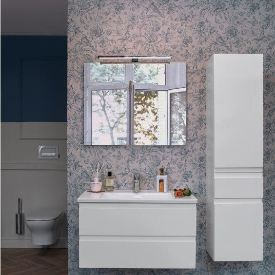 EB2069D-J5 MADELEINE Подвесная колонна, 35 см, шарниры справа, цвет блестящий белый. Фото 2