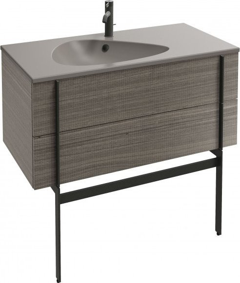 EB3032-E73 NOUVELLE VAGUE Мебель 100 см для раковины 100 см - 2 ящика, фактурный дуб. Фото 1