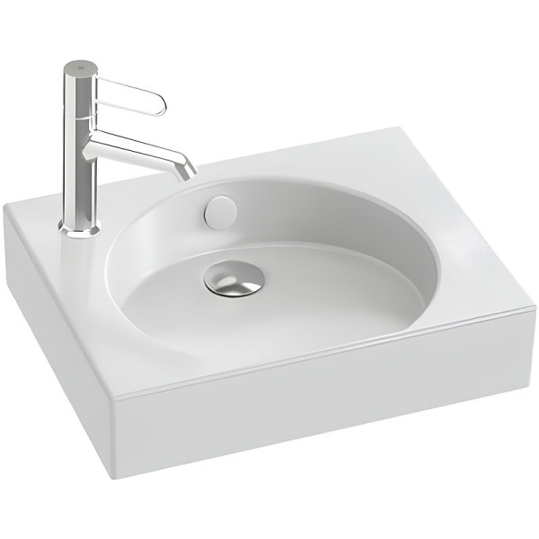 EGN112-00 ODEON RG Рукомойник 45 см, с отверстием под смеситель, белый. Фото 1