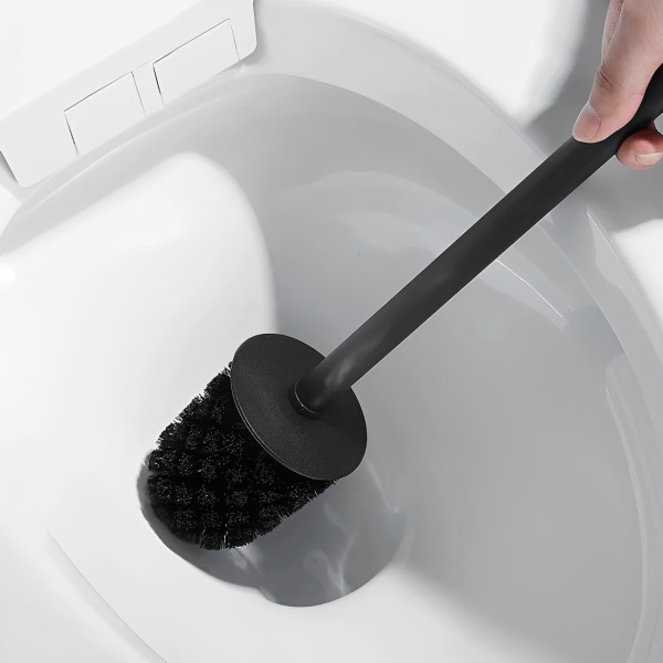 Ершик для унитаза напольный Maretti Umbria Black UMB56N24, черный. Фото 4