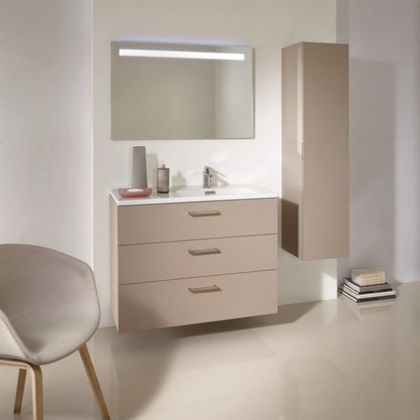 EXAD112-Z-00 (замена Vox стеклянная раковина-столешница 100 см EB2102) Подвесная раковина-столешница с гладкой нижней поверхностью 100 х 46. Фото 2