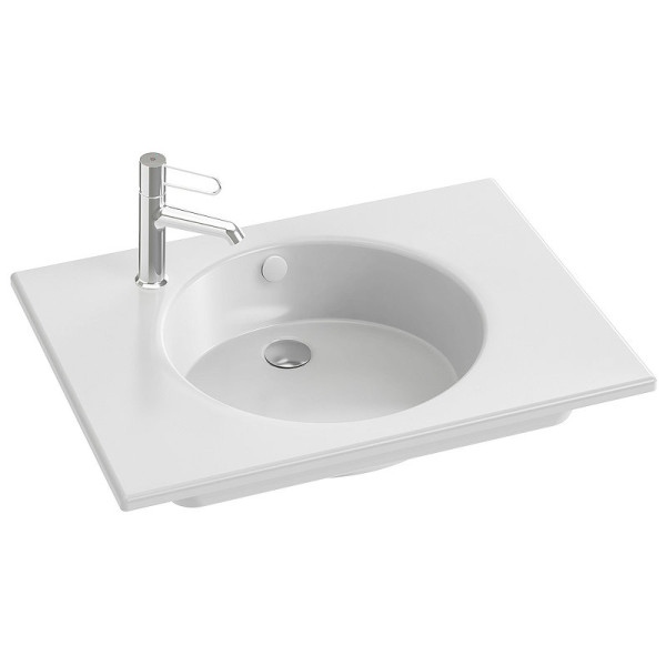 EXAX112-Z-00 ODEON RIVE Раковина-столешница с гладкой нижней поверхностью (для ¶установки на мебель), 70 см.. Фото 1