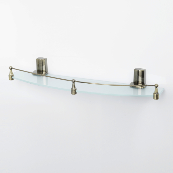 Exter K-5244 (ранее К-5224) Полка стеклянная с бортиком. Фото 2