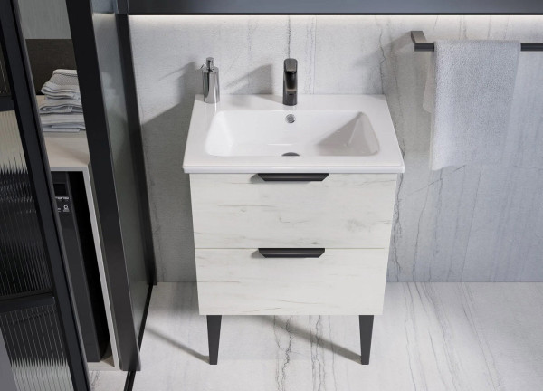 FAMILY 60 Умывальник мебельный, ВКС Белый S1 (WB.FN/Family/60-C/WHT.G/S1). Фото 5