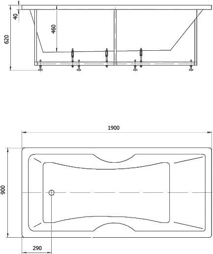 Феникс-190 пустая с фр.экр. (слив слева). Фото 3