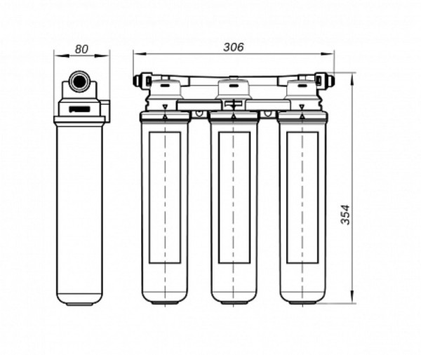 Фильтр Lemark BASIC для очистки воды, удаление хлора и вредных примесей. Фото 7