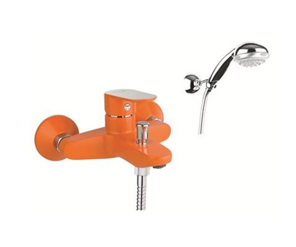 FIORE KEVON - CHIC 8150 ВАННА с душ. гарнитуром orange/chrome. Фото 1