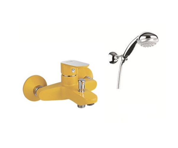 FIORE KEVON - CHIC 8150 ВАННА с душ. гарнитуром yellow/chrome. Фото 1