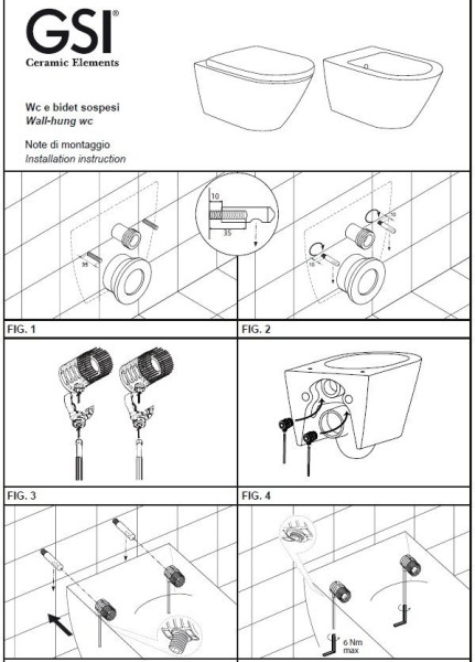 FISR2 Крепеж для подвесных унитазов и биде (скрытый монтаж). Фото 4