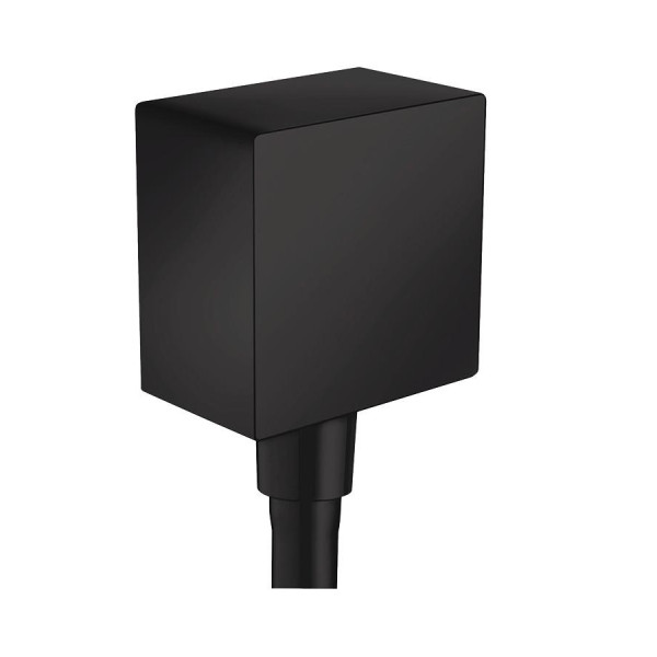 FixFit Square Шланговое подсоединение с клапаном обратного тока, матовый черный. Фото 1