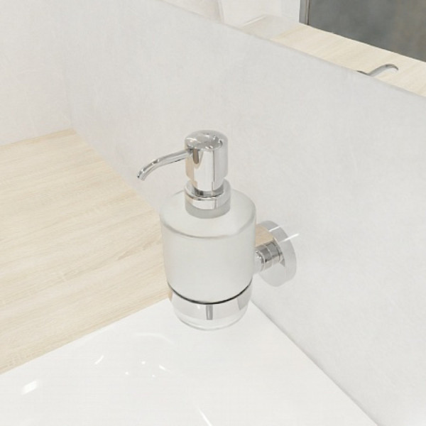 Fixsen COMFORT CHROME FX-85012 Дозатор жидкого мыла, хром. Фото 5