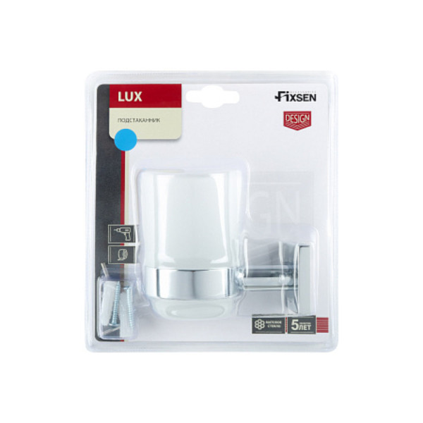 Fixsen LUX CHROME FX-15006 Подстаканник одинарный, хром. Фото 3