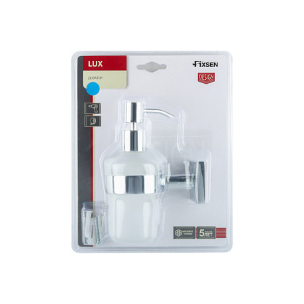 Fixsen LUX CHROME FX-15012 Дозатор жидкого мыла, хром. Фото 3