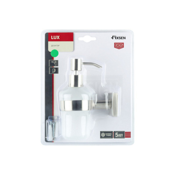 Fixsen LUX SATIN FX-16012 Дозатор жидкого мыла, сатин. Фото 3